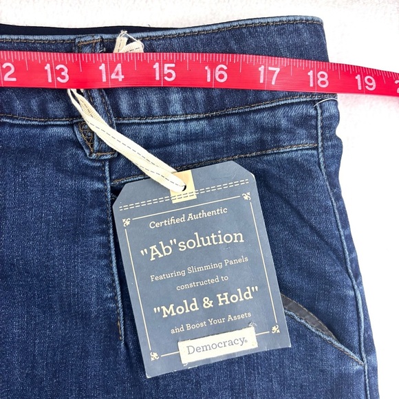 NWT Democracy 90’s Dark Denim Powermesh Cargo Stretch Support Midi Skirt (16) - Picture 12 of 14